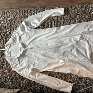 Elegant White Button-Up Mini Dress